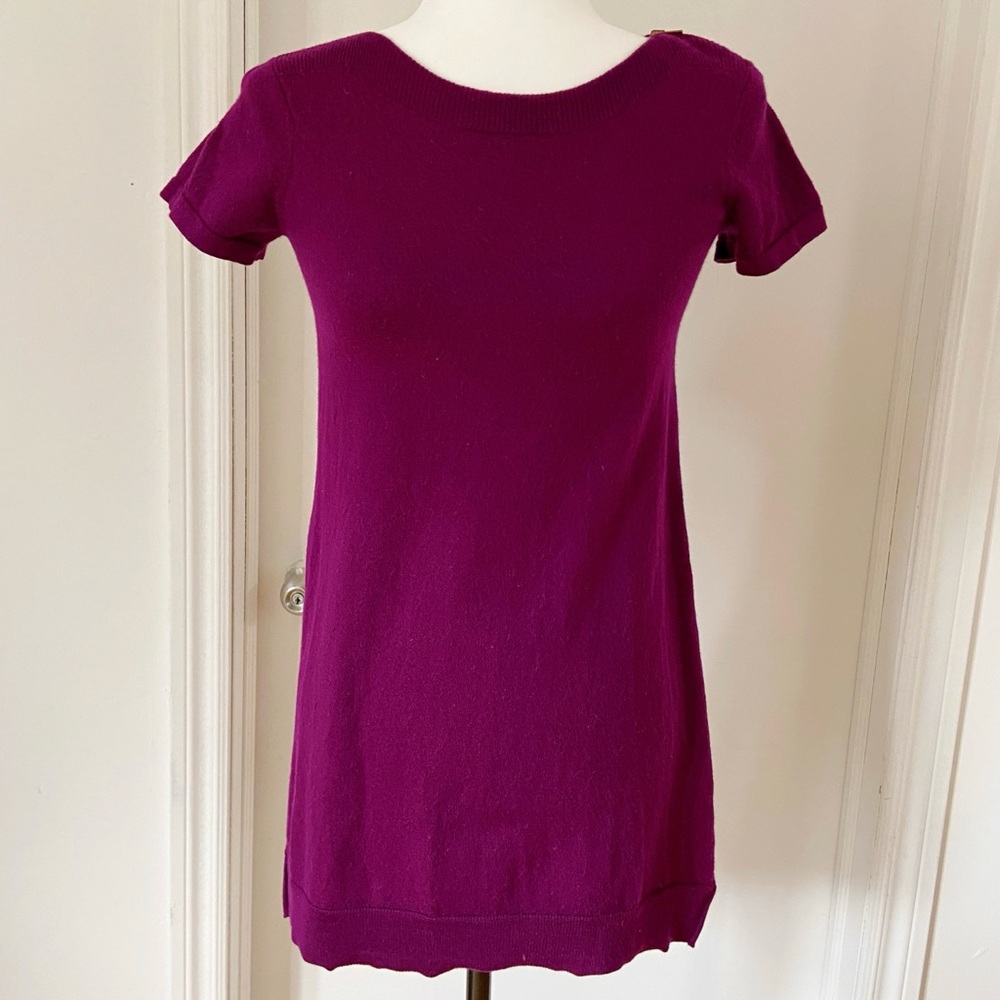 A.P.C 100% Wool Violet Long Top